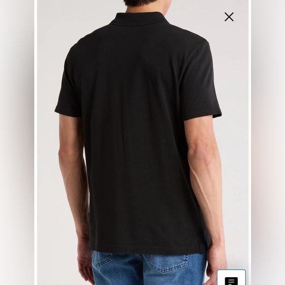 7 For All Mankind Midnight Polo Shirt - Picture 2 of 9